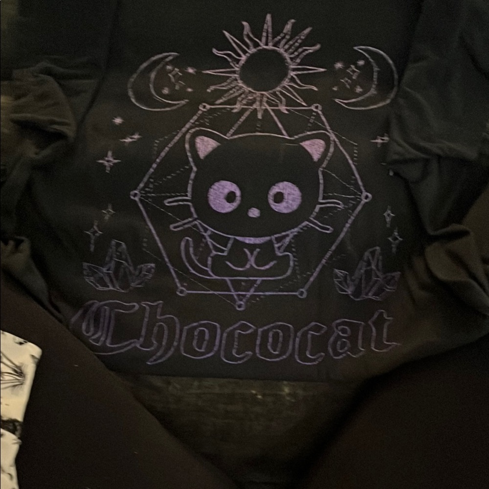 Chococat Black and Purple Graphic Tee